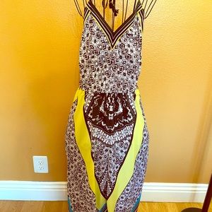 Halter Tie Boho Maxi Summer Dress